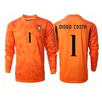 Billige Fotballdrakt Portugal Diogo Costa #1 Keeper Replika Bortedrakt VM 2026 Langermet